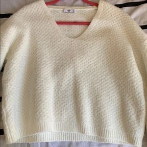 White Crochet Sweater